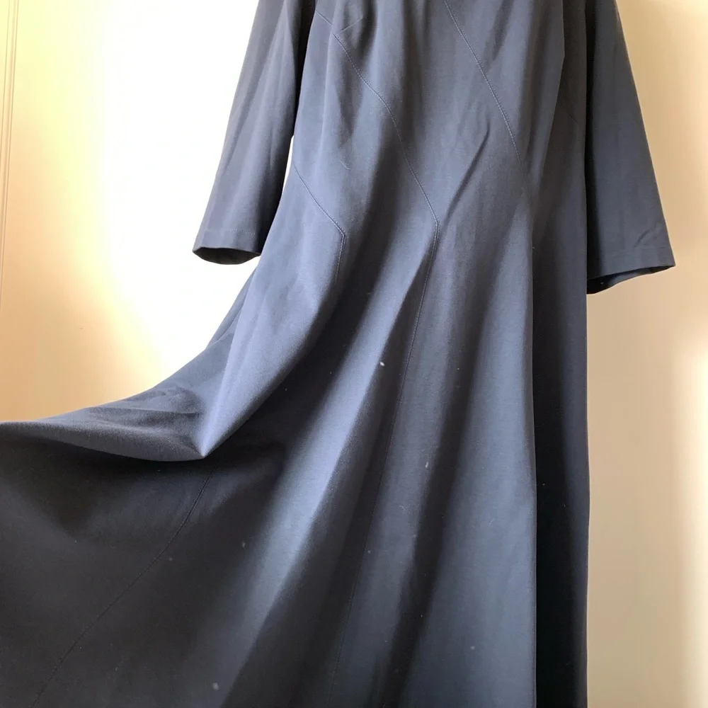 Lafayette 148 New York Midnight Long Sleeve Dress - Picture 2 of 6